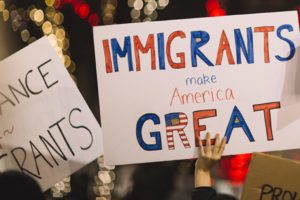 Immigrants make America great poster
